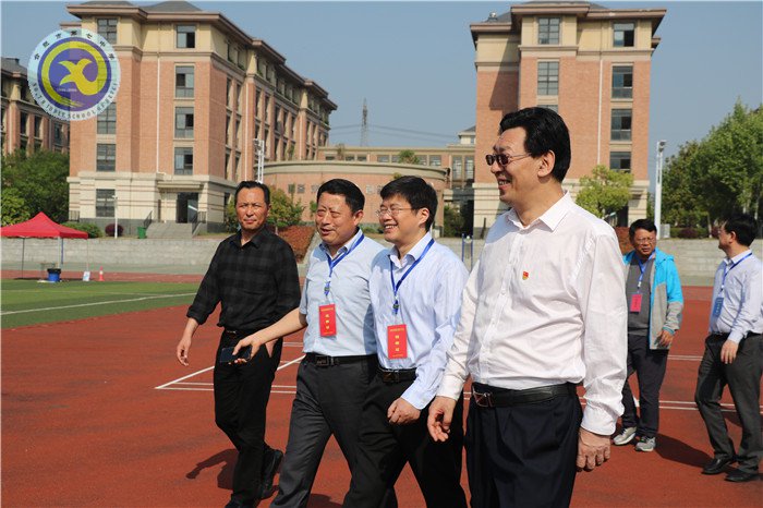 合肥市政府副秘书长谢军督察2019年中考体育考试工作(图1)