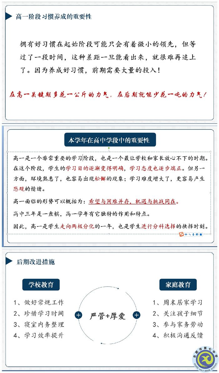 合肥七中高一年级召开期中线上家长会(图3)