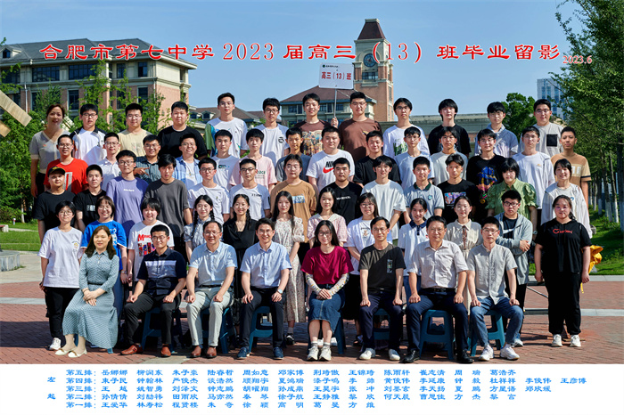 合肥七中2023届高三年级师生合影(图13)