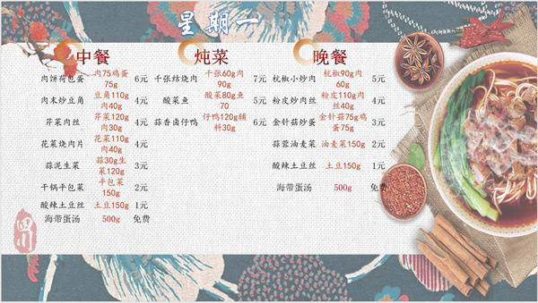 合七美食先知道（本周菜谱）(图8)